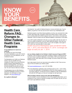 Changes to Other Federal Health Care Programs - McGinty