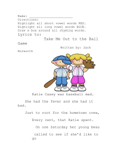 Take Me Out to the Ball Game