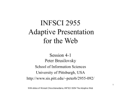 Adaptive Presentation for the Web