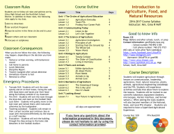 AFNR Syllabus - North Fork Local Schools
