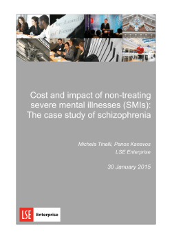 Cost and impact of non-treating severe mental illnesses (SMIs): The