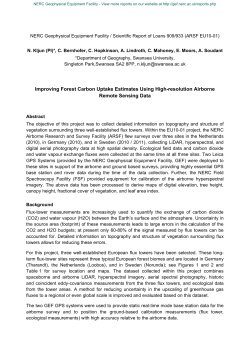 Improving Forest Carbon Uptake Estimates Using High