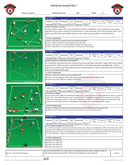 Academy Soccer Coach-Interactive Session Plan&trade; 3