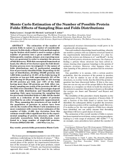 Monte Carlo Estimation of the Number of Possible Protein Folds