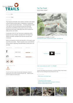 Tip Top Track - Greater Hobart Trails