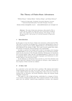 The Theory of Finite