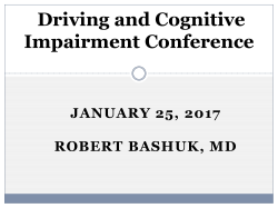 Driving and Cognitive Impairment Conference