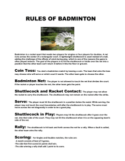 BADMINTON RULES File