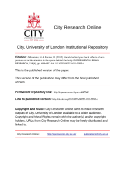 Effects of hand posture on tactile spatial attention in rear space