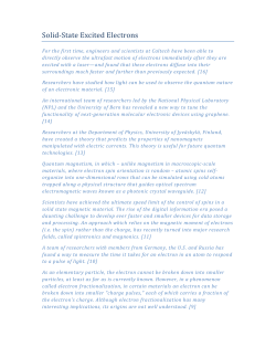 Solid-State Excited Electrons