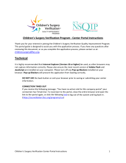 Portal User Guide Instructions