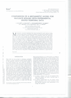 comparison of a mechanistic model for nucleate boiling with