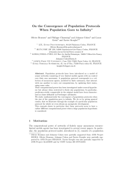 On the Convergence of Population Protocols When Population Goes