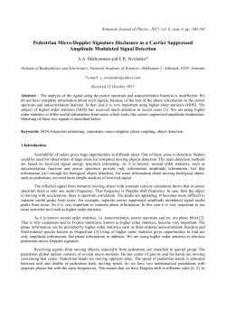 Pedestrian Micro-Doppler Signature Disclosure as a Carrier