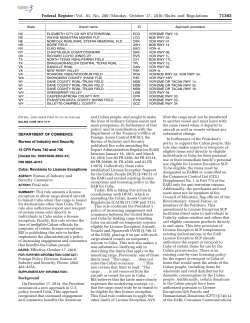 BIS Rule - Bureau of Industry and Security