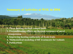 3. Improving heating uniformity of fresh fruits (Cont.)