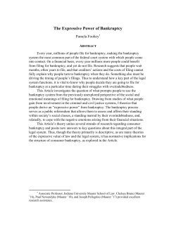 The Expressive Power of Bankruptcy