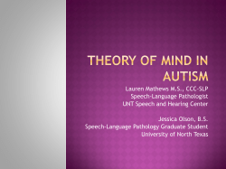 Theory of Mind in A child with Asd