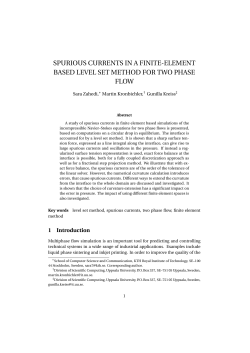 spurious currents in a finite-element based level set method for two