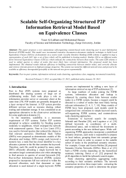 Scalable Self-Organizing Structured P2P Information Retrieval