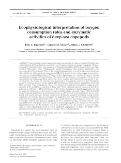 Ecophysiological interpretation of oxygen