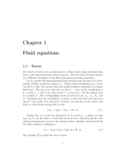 Governing equations of fluid dynamics