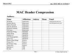 12/365r1 MAC header compression