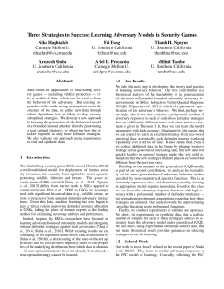 Three Strategies to Success - Carnegie Mellon School of Computer