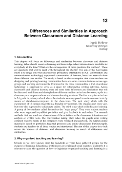 Differences and Similarities in Approach Between