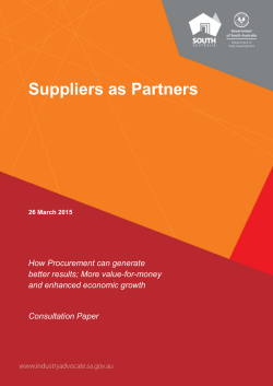 Industry Participation in Government