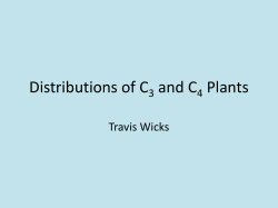 Distributions of C3 and C4 Plants