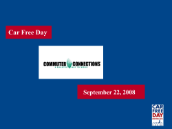 Car Free Day September 22, 2008