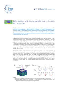 Light radiation and electromagnetic field in photonic nanostructures