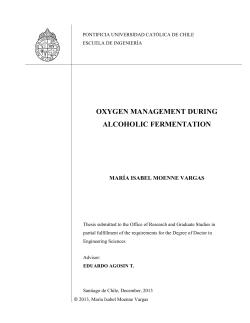 oxygen management during alcoholic fermentation