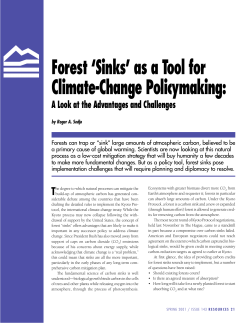 Forest "Sinks" - Resources for the Future