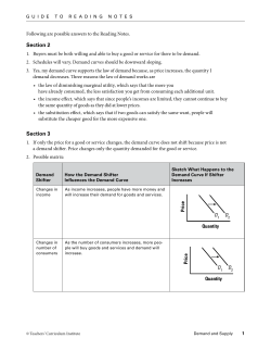 TCI Supply and Demand Guides