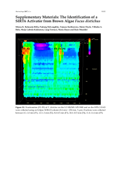 Supplementary Materials: The Identification of a SIRT6