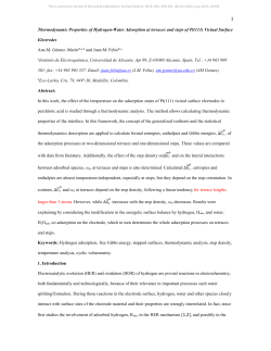 Thermodynamic Properties of Hydrogen-Water Adsorption at