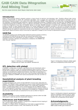 Introduction QTL detection with plabqtl Availability