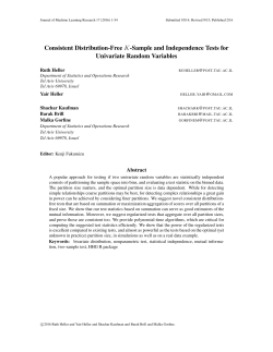 Consistent Distribution-Free K-Sample and Independence Tests for