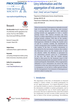 L&eacute;vy information and the aggregation of risk aversion