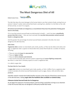 Meat &ndash; The Most Dangerous Diet of All