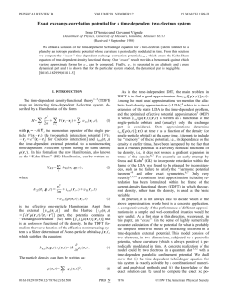 Exact exchange-correlation potential for a time