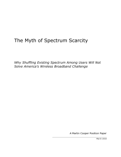The Myth of Spectrum Scarcity