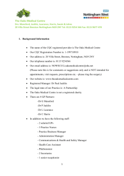 Statement of Purpose - The Oaks Medical Centre