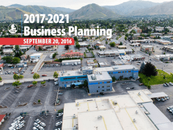2017-21 Business Plan Presentation
