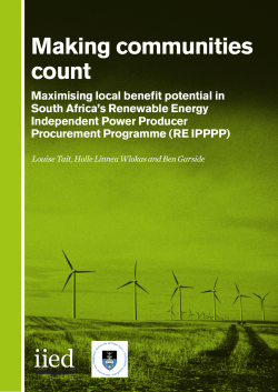 Making communities count - iied iied