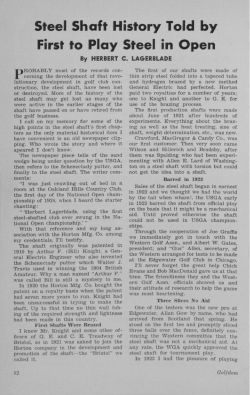 Steel Shaft History Told by First to Play Steel in Open