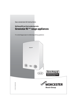 Greenstar Ri ErP range appliances