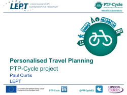 Personalised Travel Planning PTP